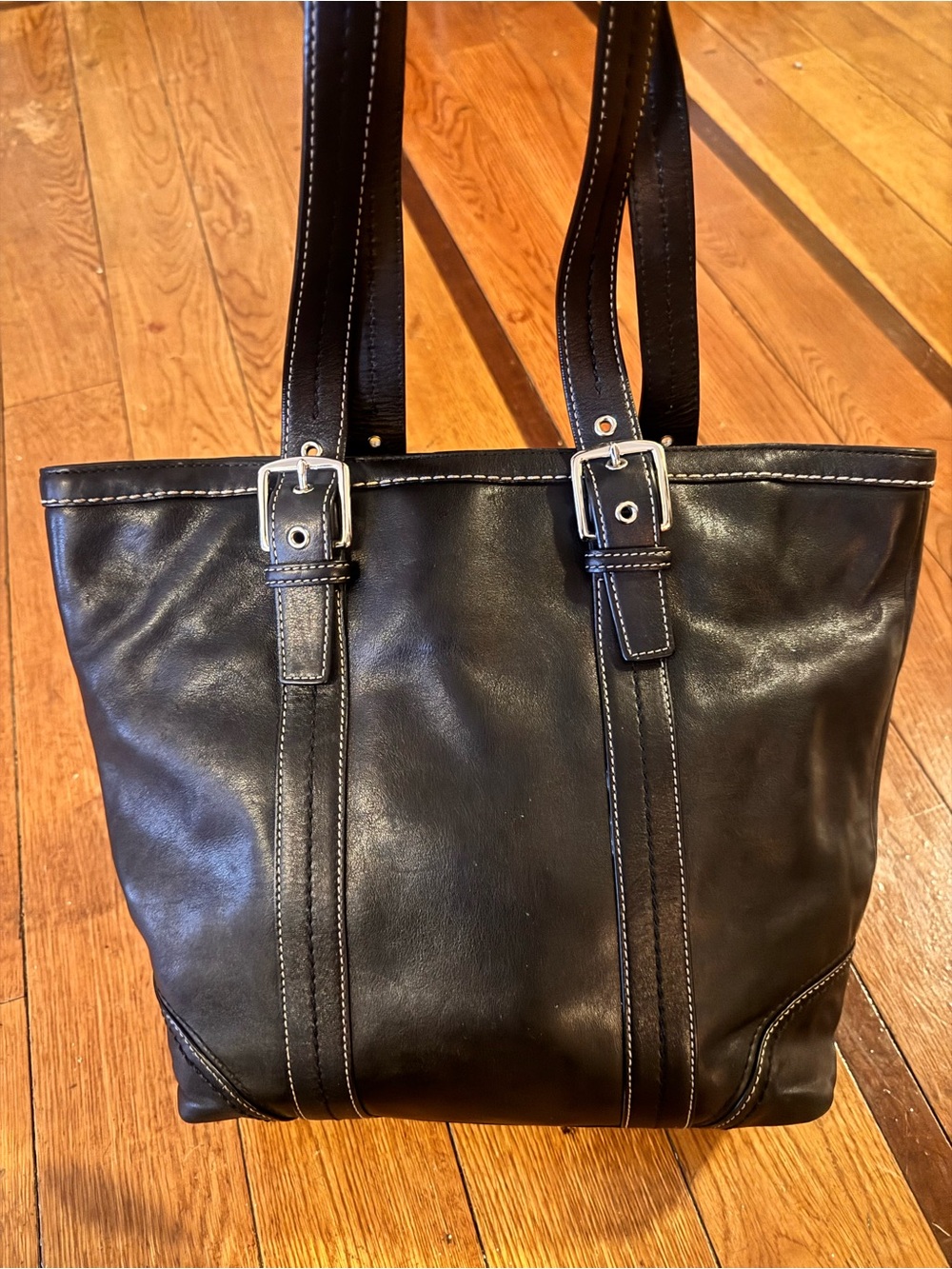 Vintage Coach Hampton tote bag 12607 black - Picture 3 of 9